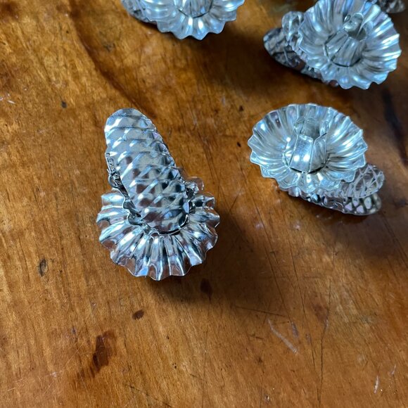 Antique German Silver Clip On Christmas Tree Candle Holders Set of 10 - Picture 4 of 5